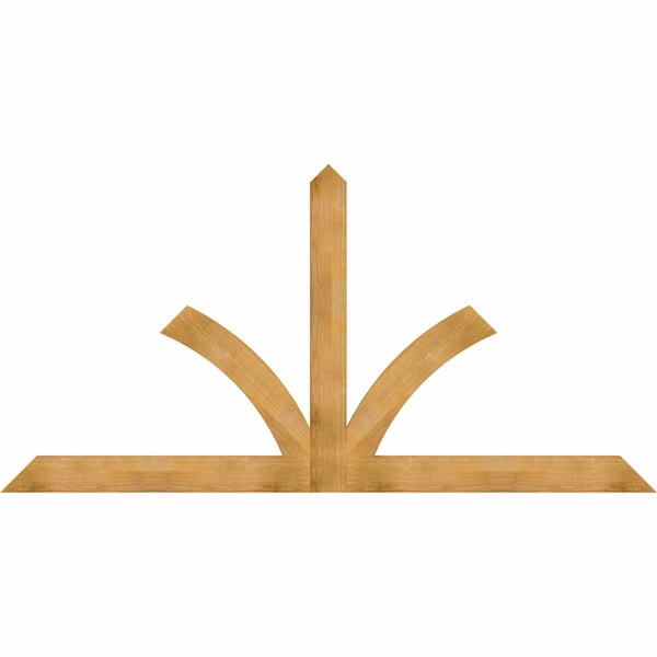 Ekena Millwork Richland Rough Sawn Timber Gable Bracket, Western Red Cedar, 108"W x 54"H x 2"D x 6"F, 12/12 Pitch GBW108X54X0206RIC00RWR - main